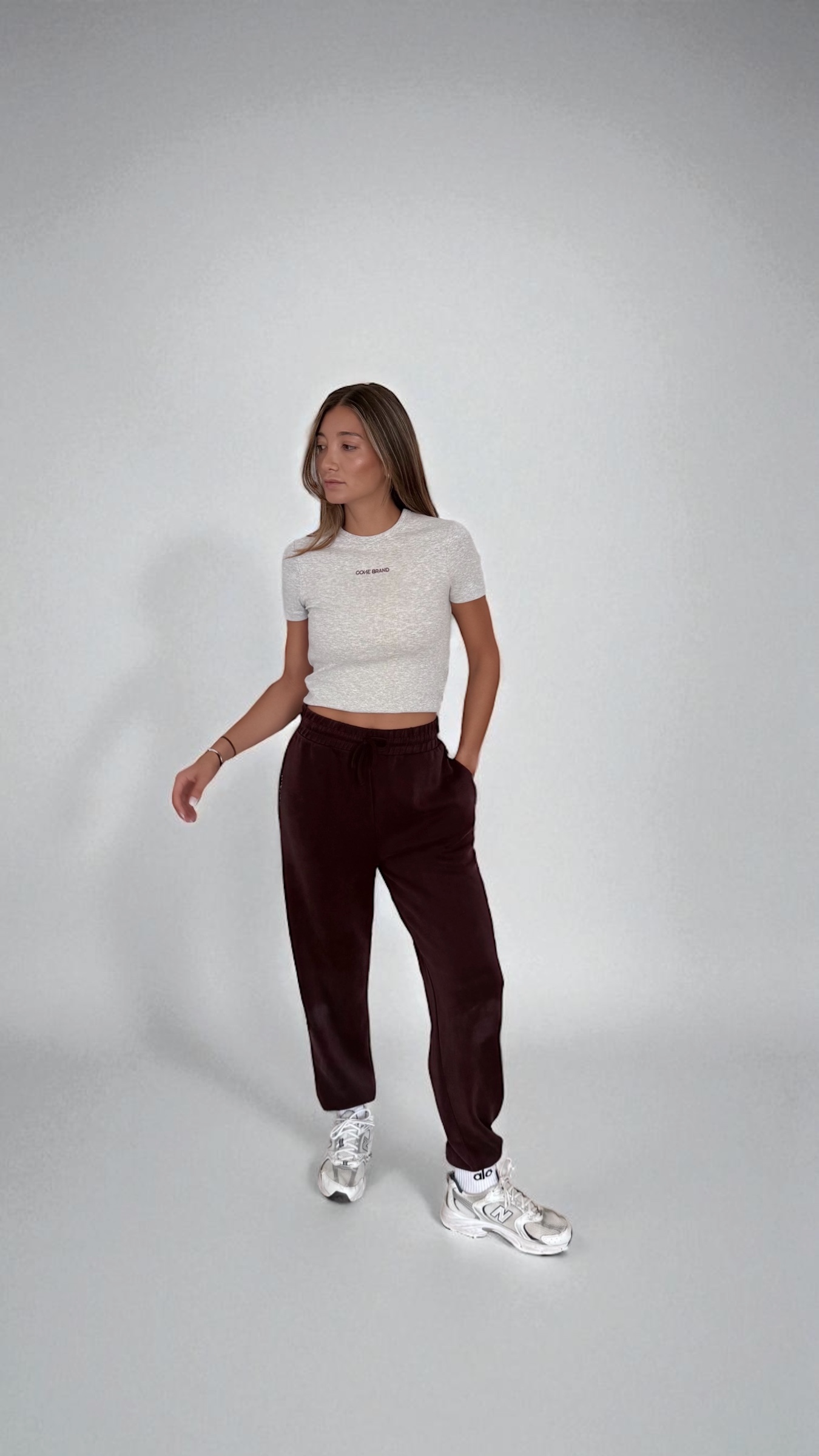 COSY CHANDAL BURDEOS Y GRIS - Imagen 3