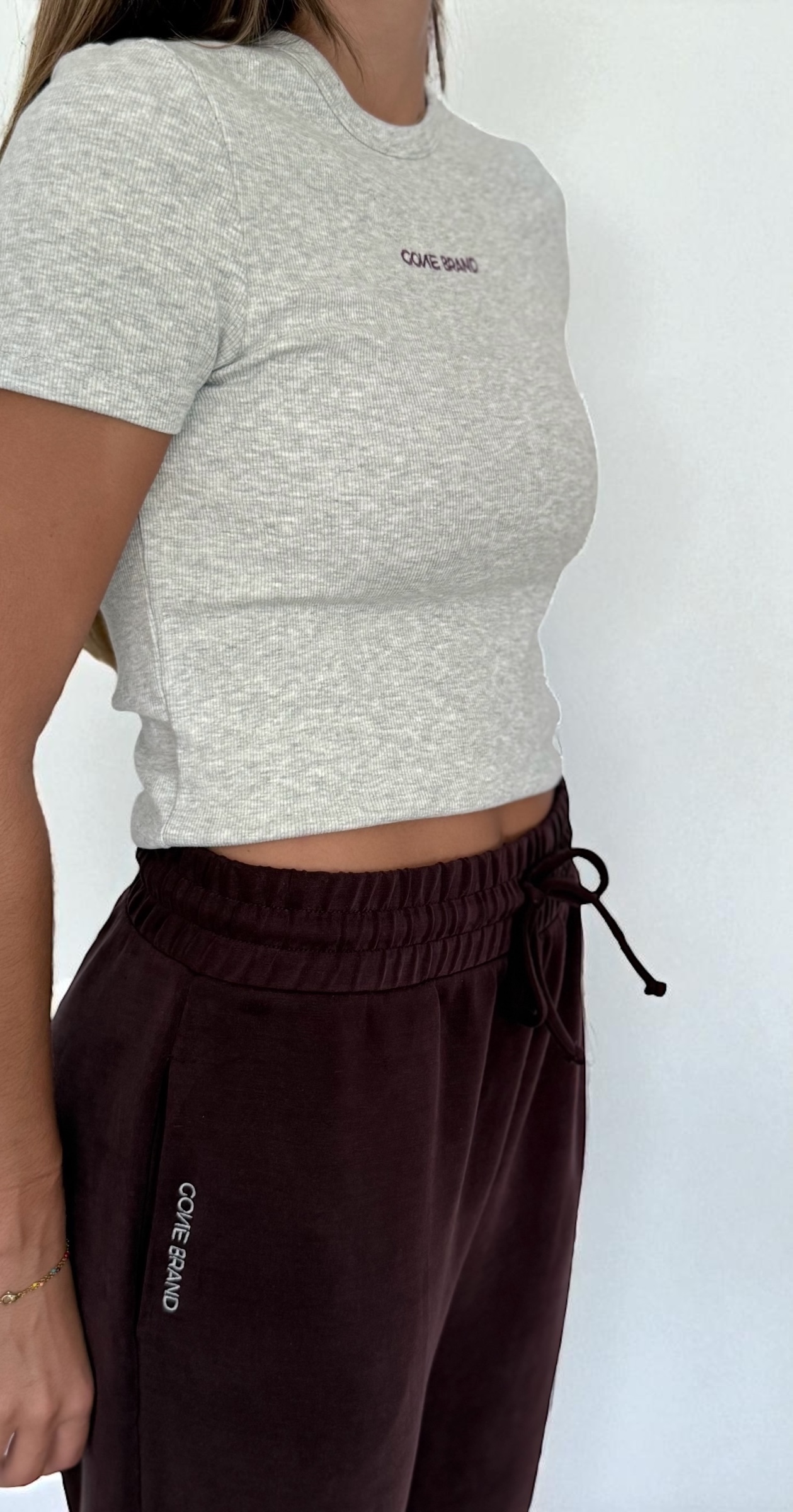 COSY CHANDAL BURDEOS Y GRIS - Imagen 5